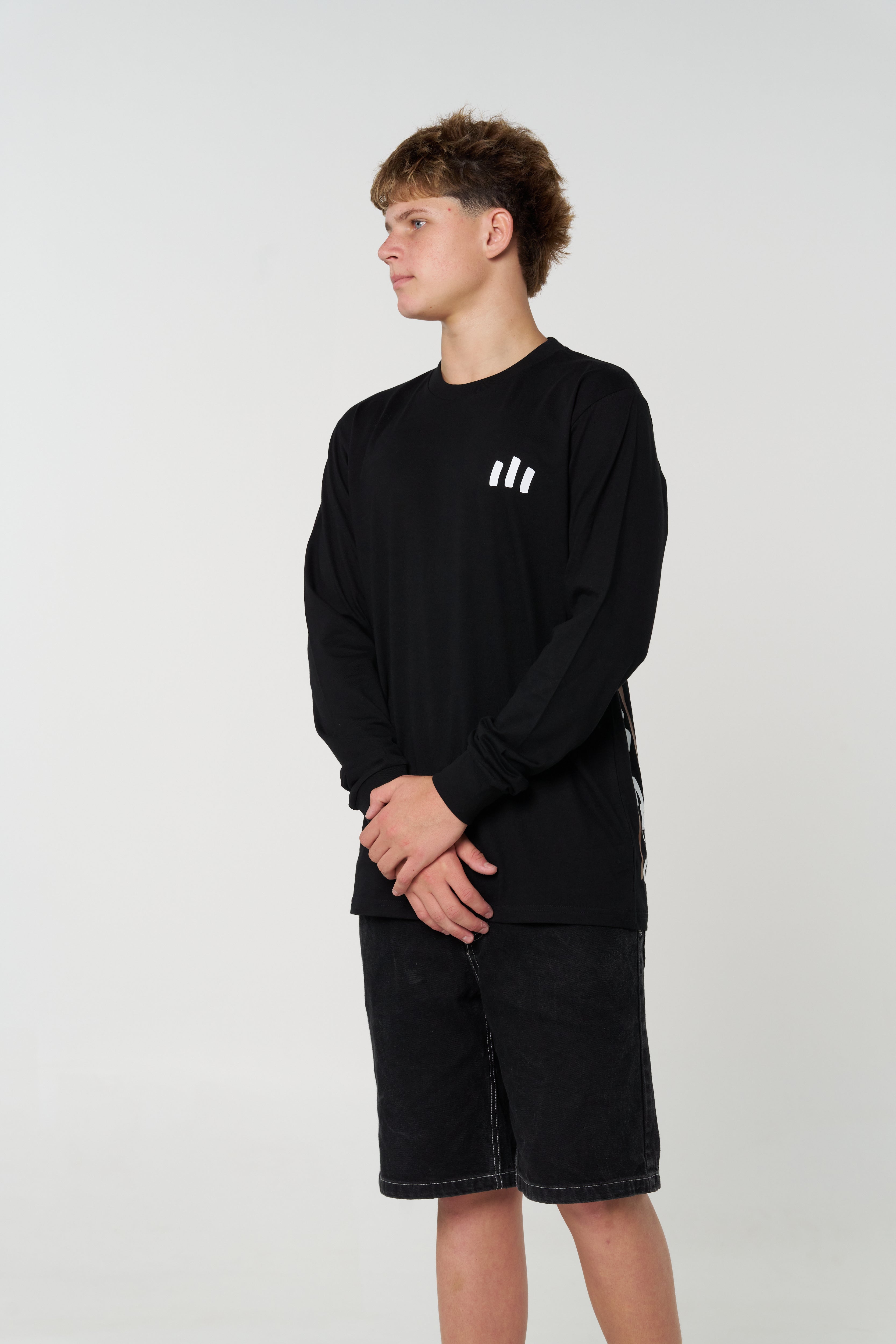 Men's Crew Long sleeve - Black