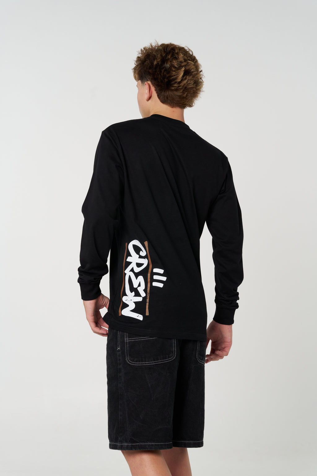 Men's Crew Long sleeve - Black