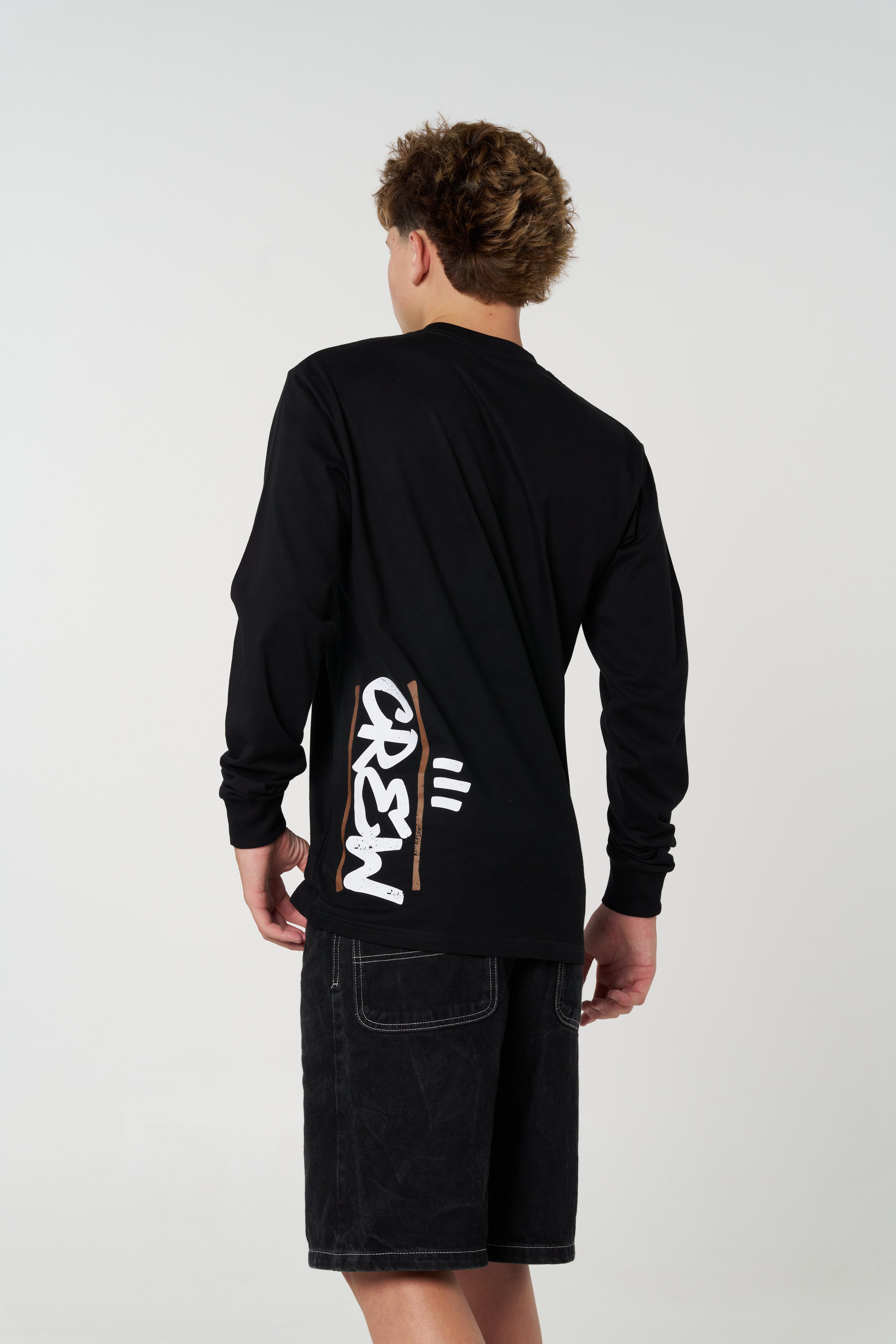 Men's Crew Long sleeve - Black