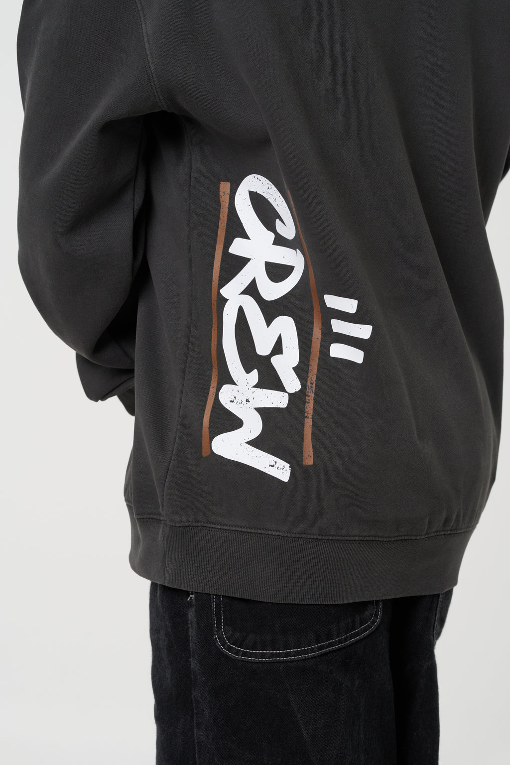 Men's Crew Relax Jumper - Faded Black
