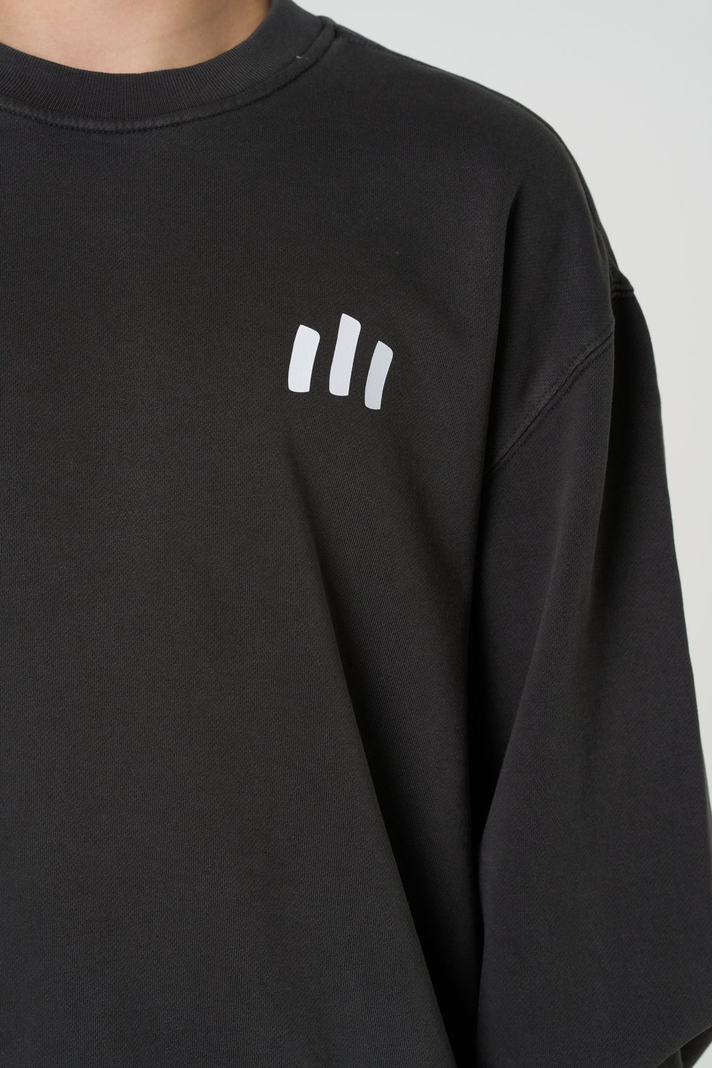 Men's Crew Relax Jumper - Faded Black
