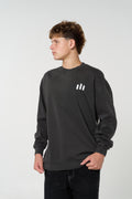Men's Crew Relax Jumper - Faded Black