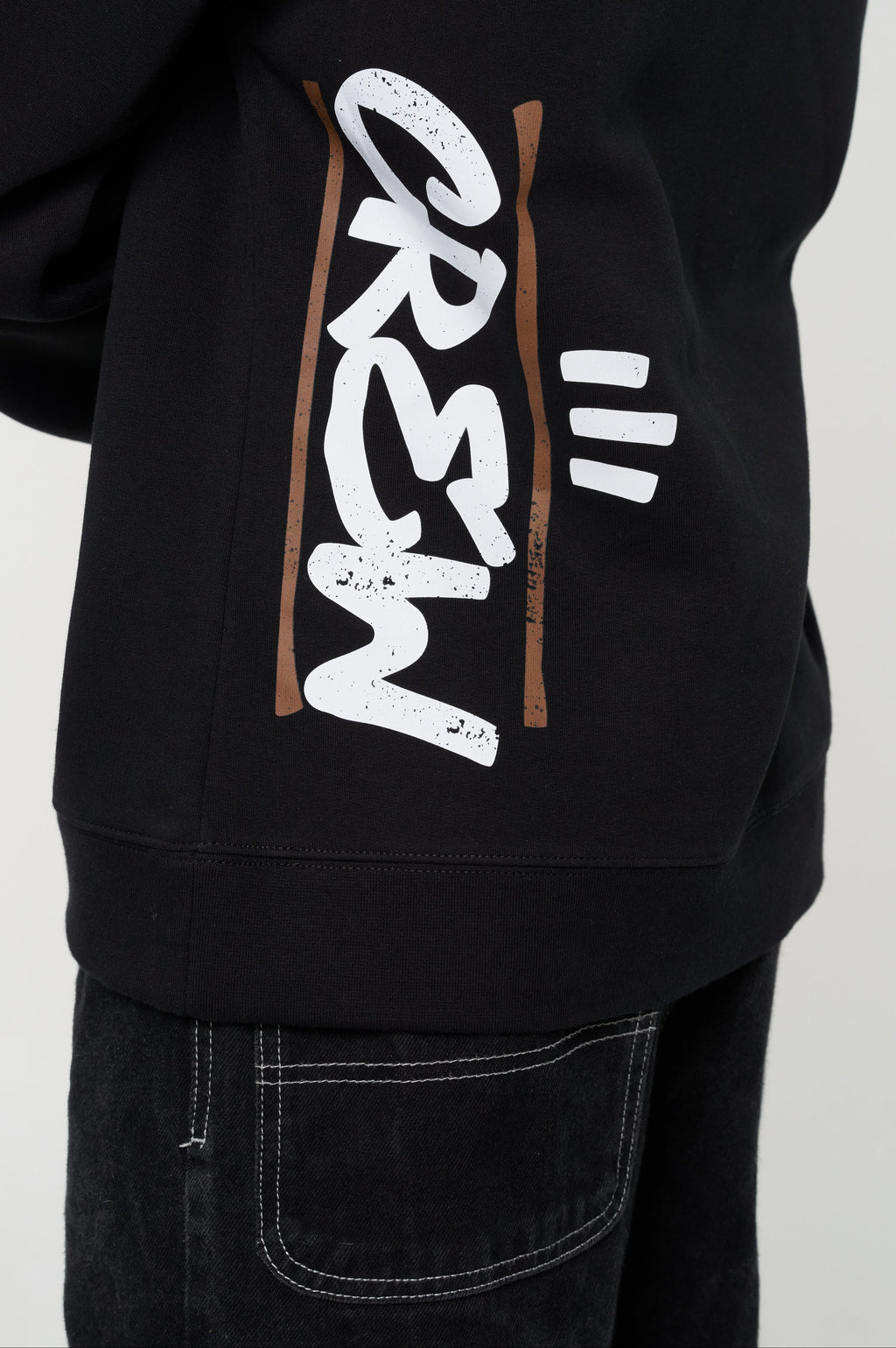 Men's Crew Relax Hoodie - Black