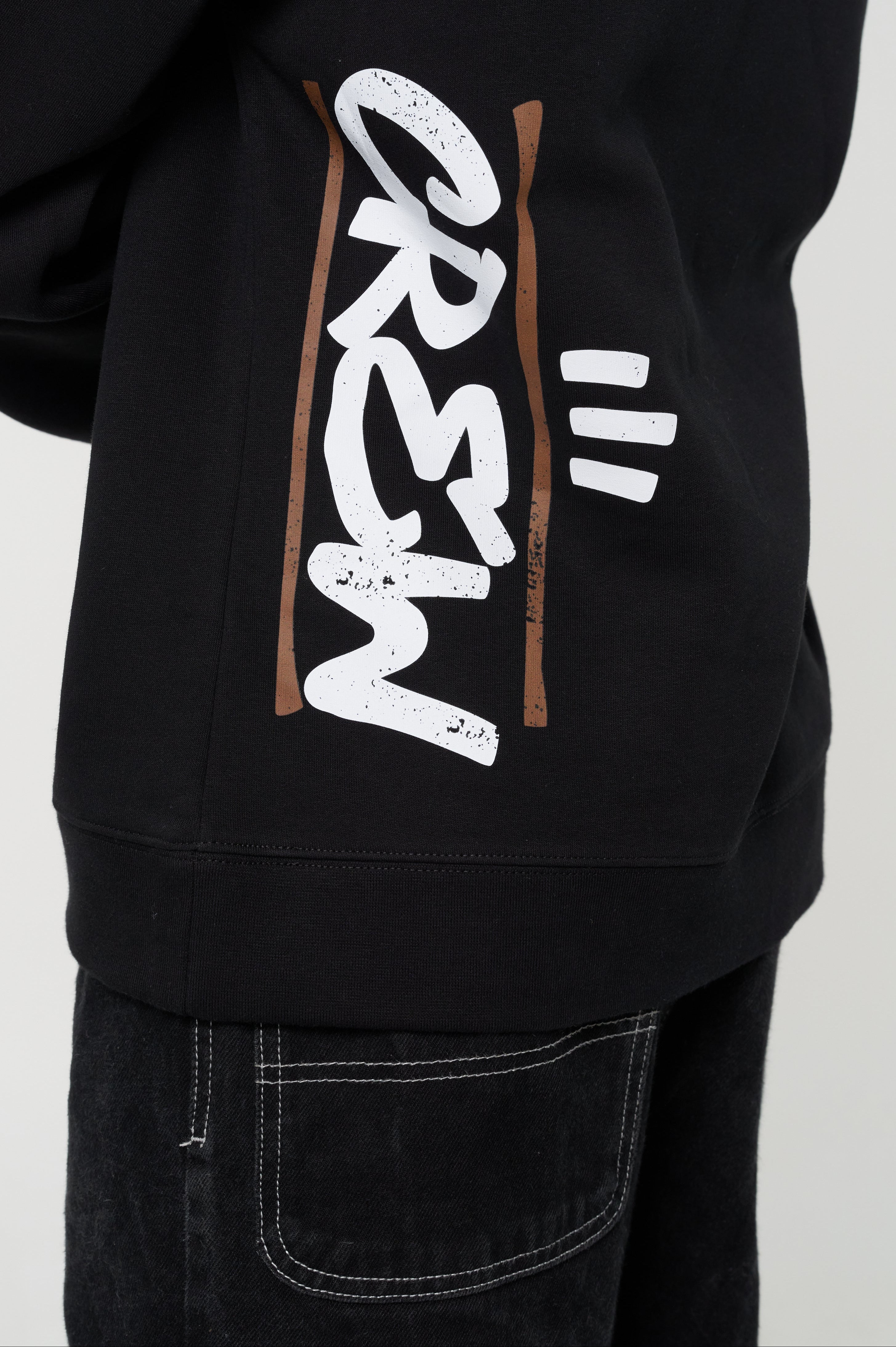Men's Crew Relax Hoodie - Black