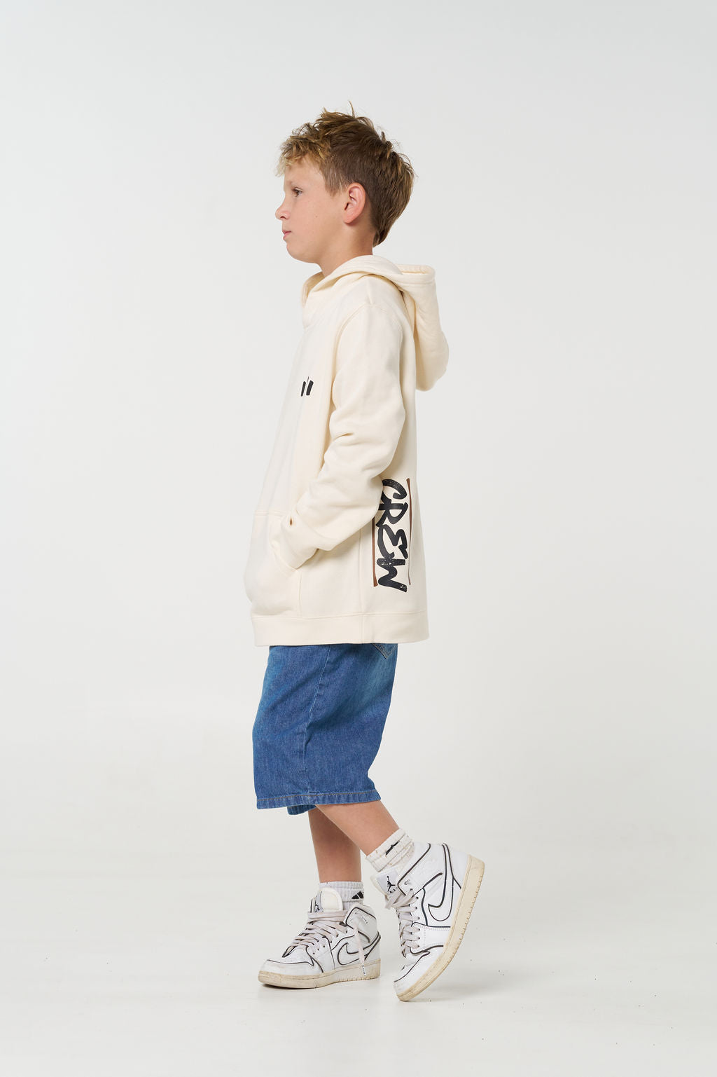 Kids Crew Supply Hoodie - Ecru