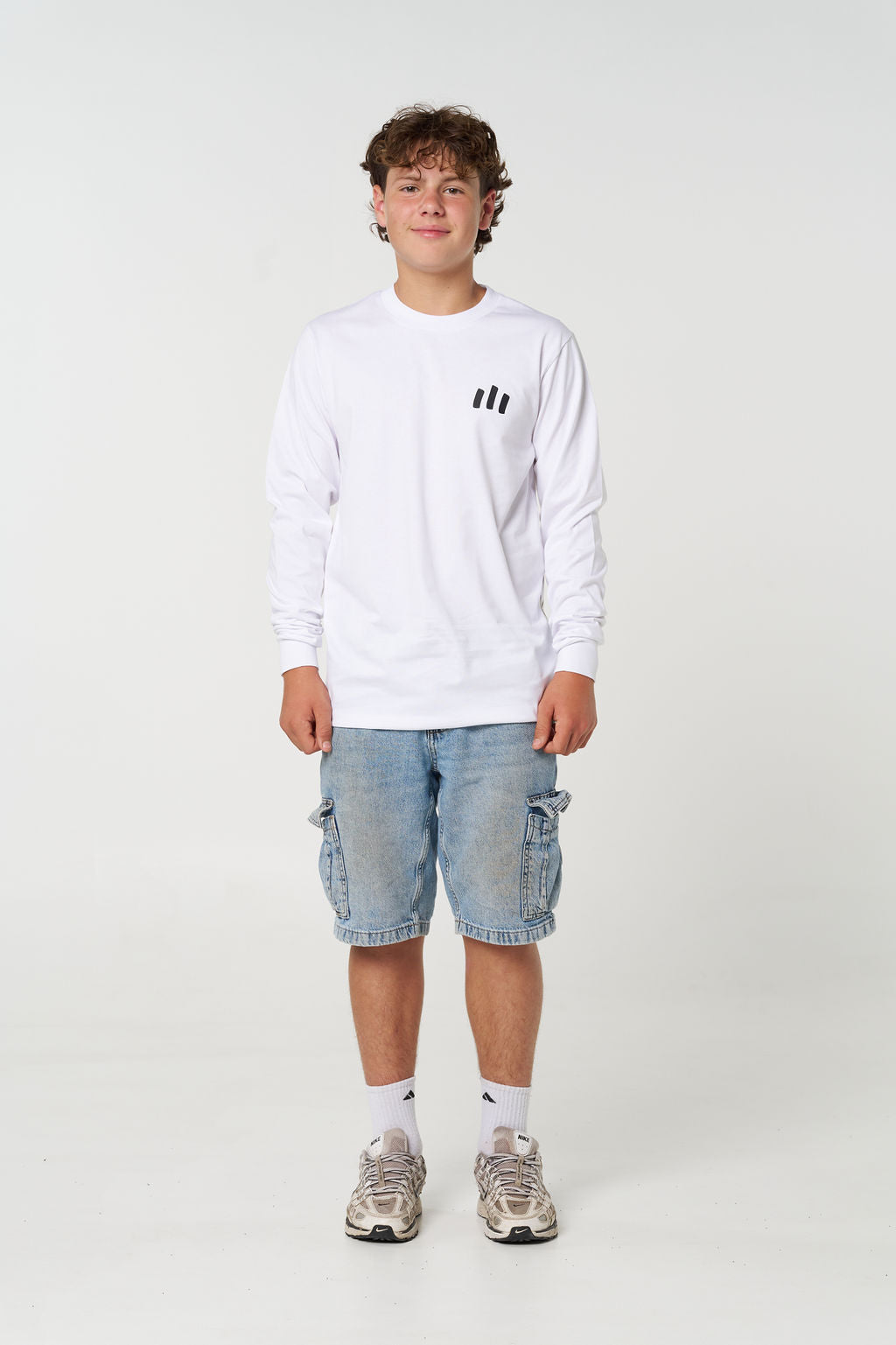 Men's Crew Long sleeve - White