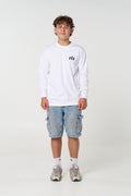 Men's Crew Long sleeve - White
