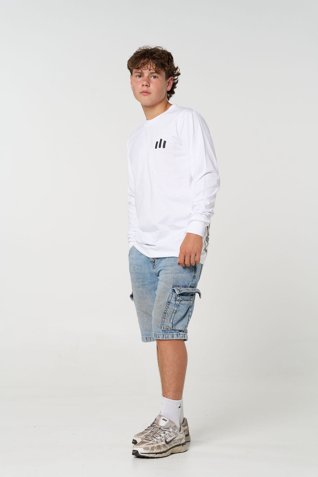 Men's Crew Long sleeve - White