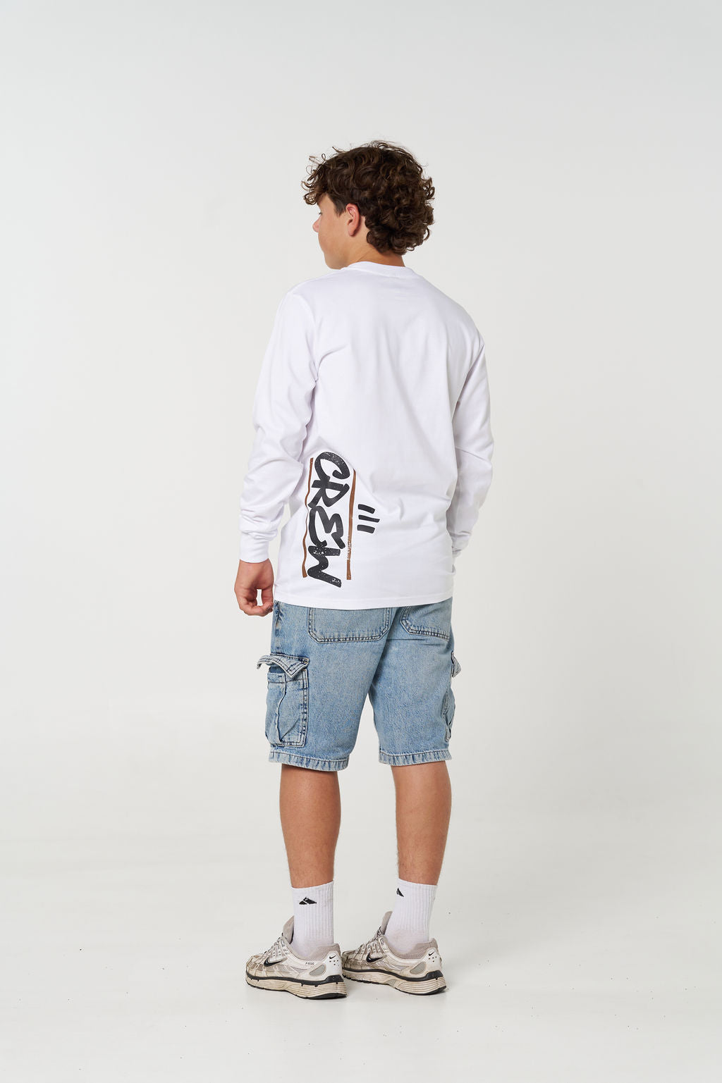 Men's Crew Long sleeve - White