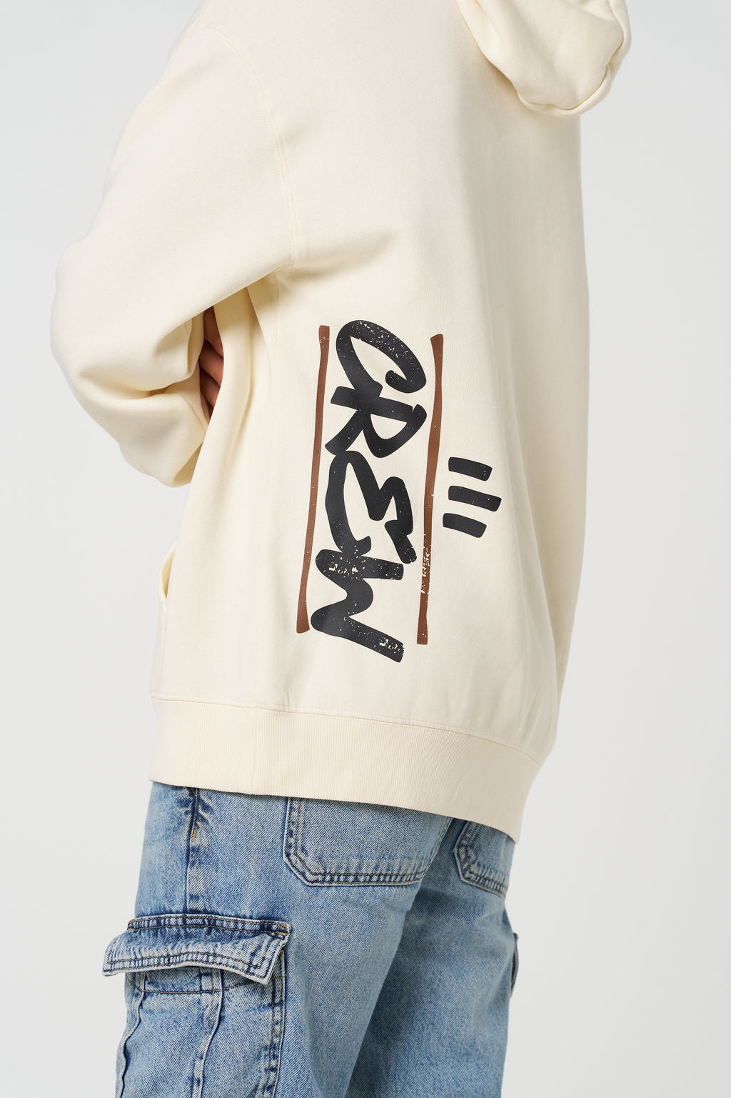 Men's Crew Relax Hoodie - Ecru