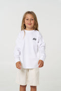 Kids Crew Long sleeve - White