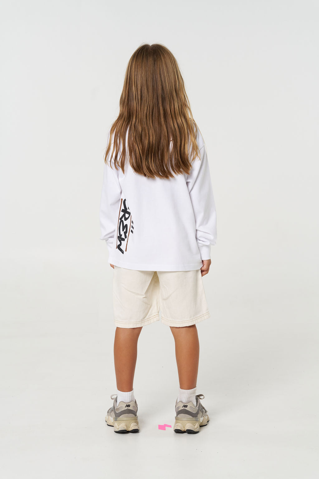Kids Crew Long sleeve - White