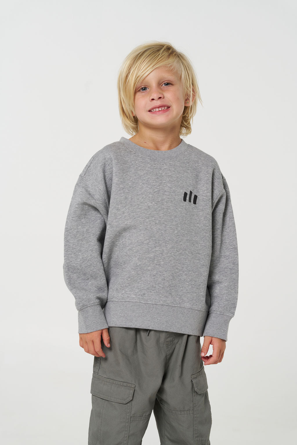 Kids Crew Jumper - Grey