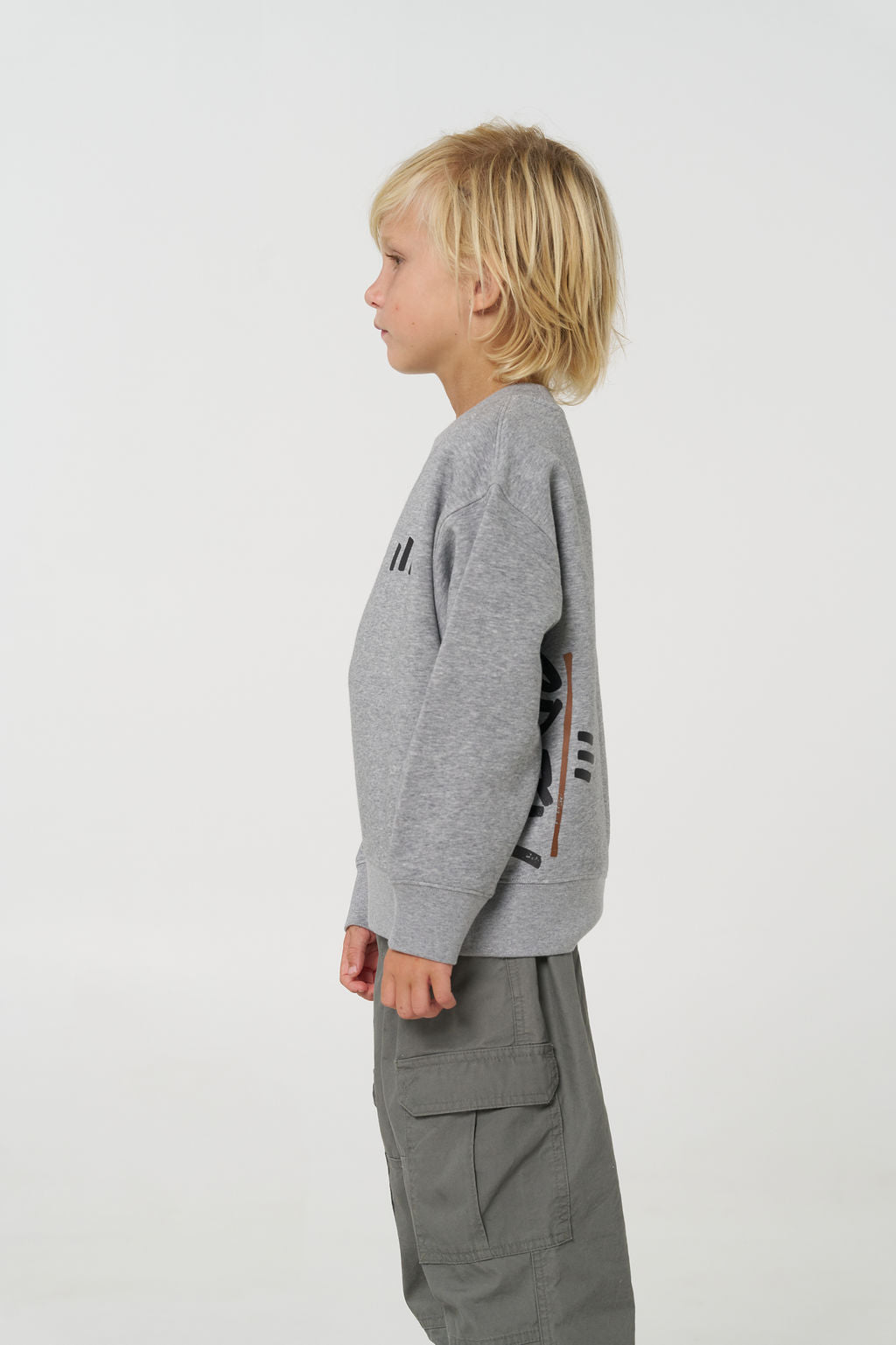 Kids Crew Jumper - Grey