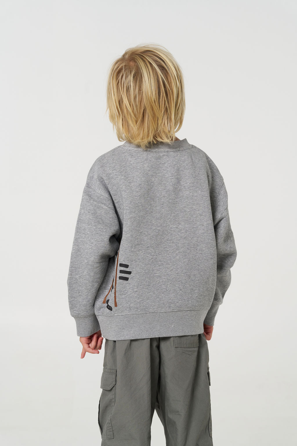 Kids Crew Jumper - Grey