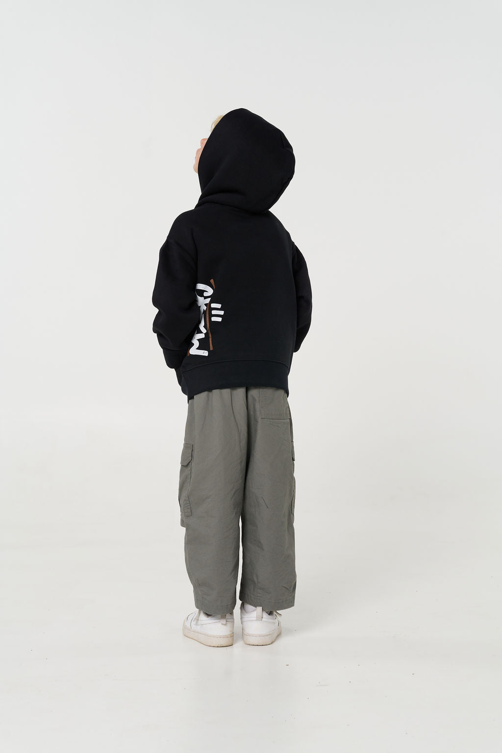 Kids Crew Relax Hoodie - Black