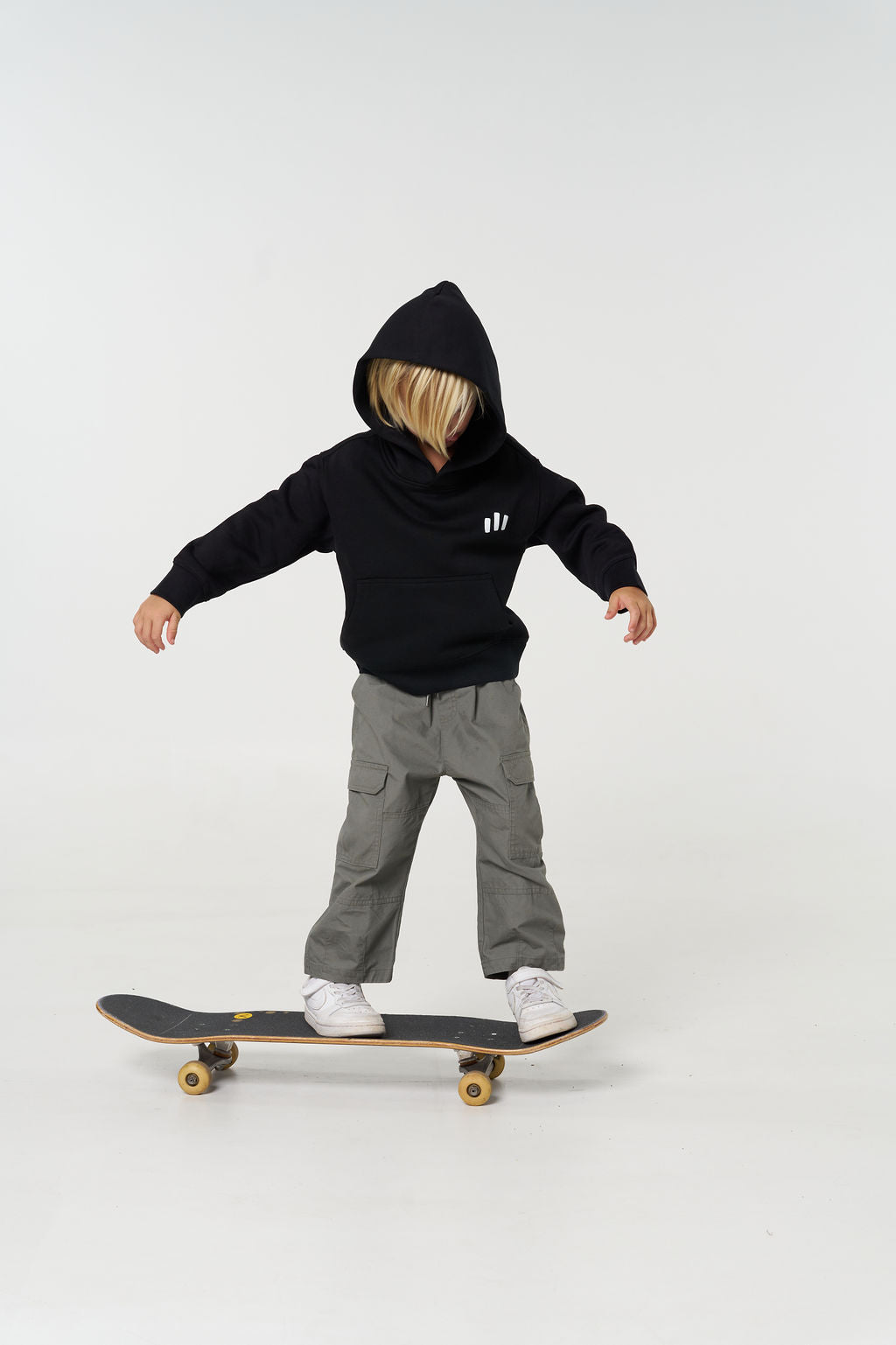 Kids Crew Relax Hoodie - Black