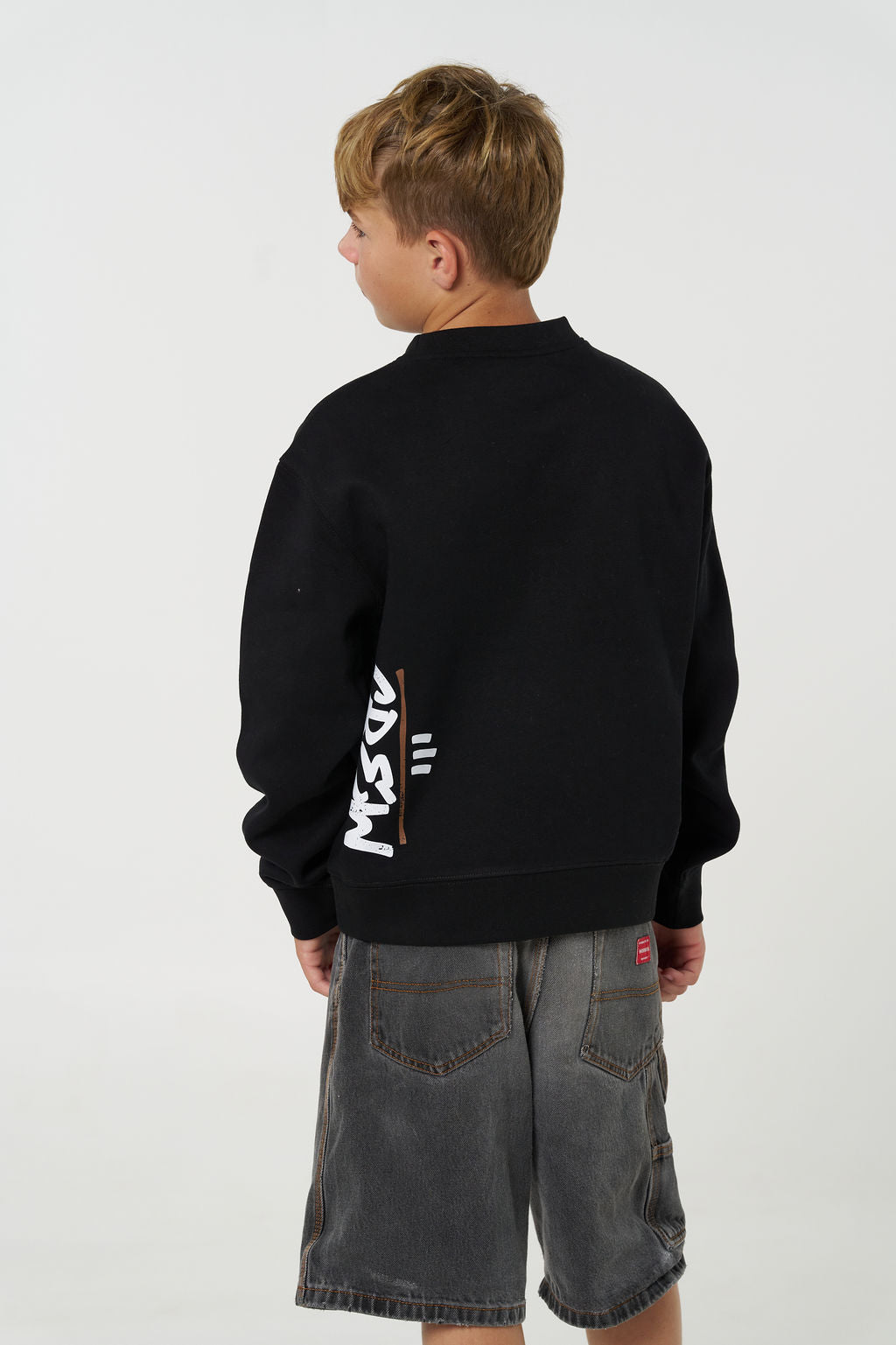 Kids Crew Jumper - Black